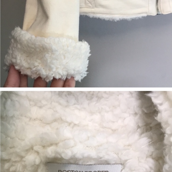 BOSTON PROPER Cream Moto Jacket and pants set sz XS - Picture 5 of 8